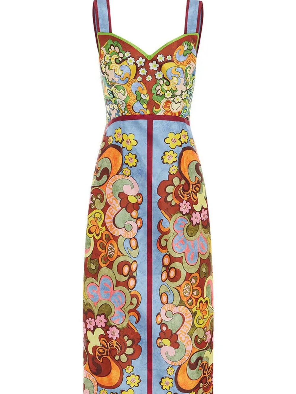 Alemais Dreamer Corset Multicolor Floral Print Midi Dress - Picture 4 of 9
